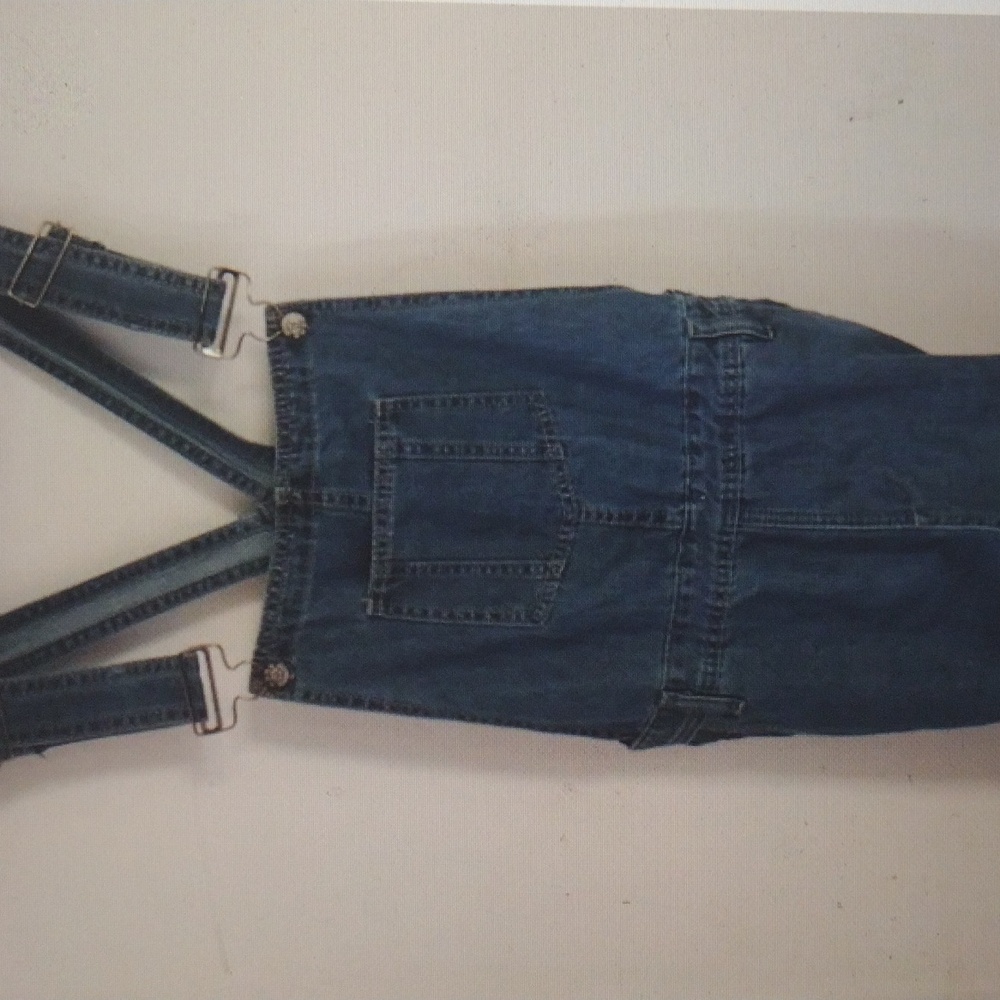 American Bazi Classic Women's Blue Denim Overalls with Front Bib Pocket